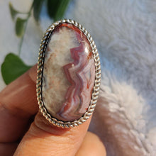 Load image into Gallery viewer, Sterling Silver Agate Ring
