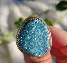 Load image into Gallery viewer, Sterling Silver Druzy Ring
