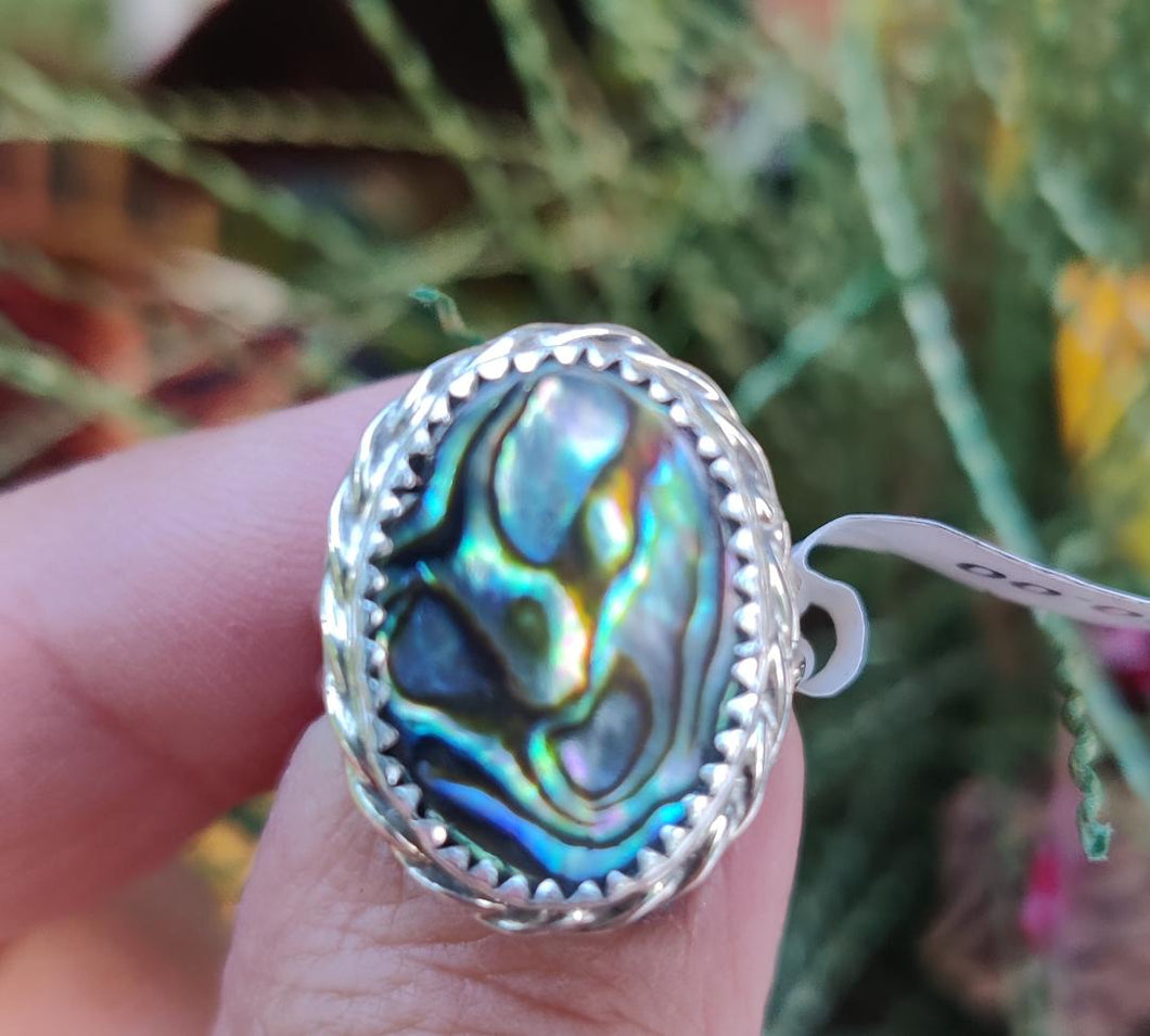 Sterling Silver Abalone Ring