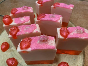 Strawberry Champagne Whipped Soap