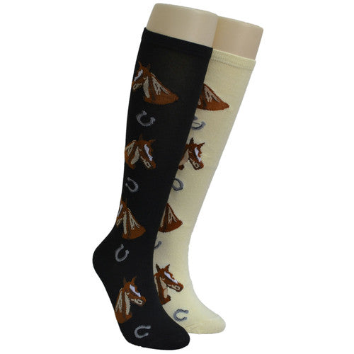 Horse Head Foozys Tall Socks