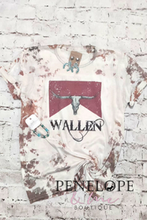 Load image into Gallery viewer, Distressed Cowhide Wallen Graphic Tee

